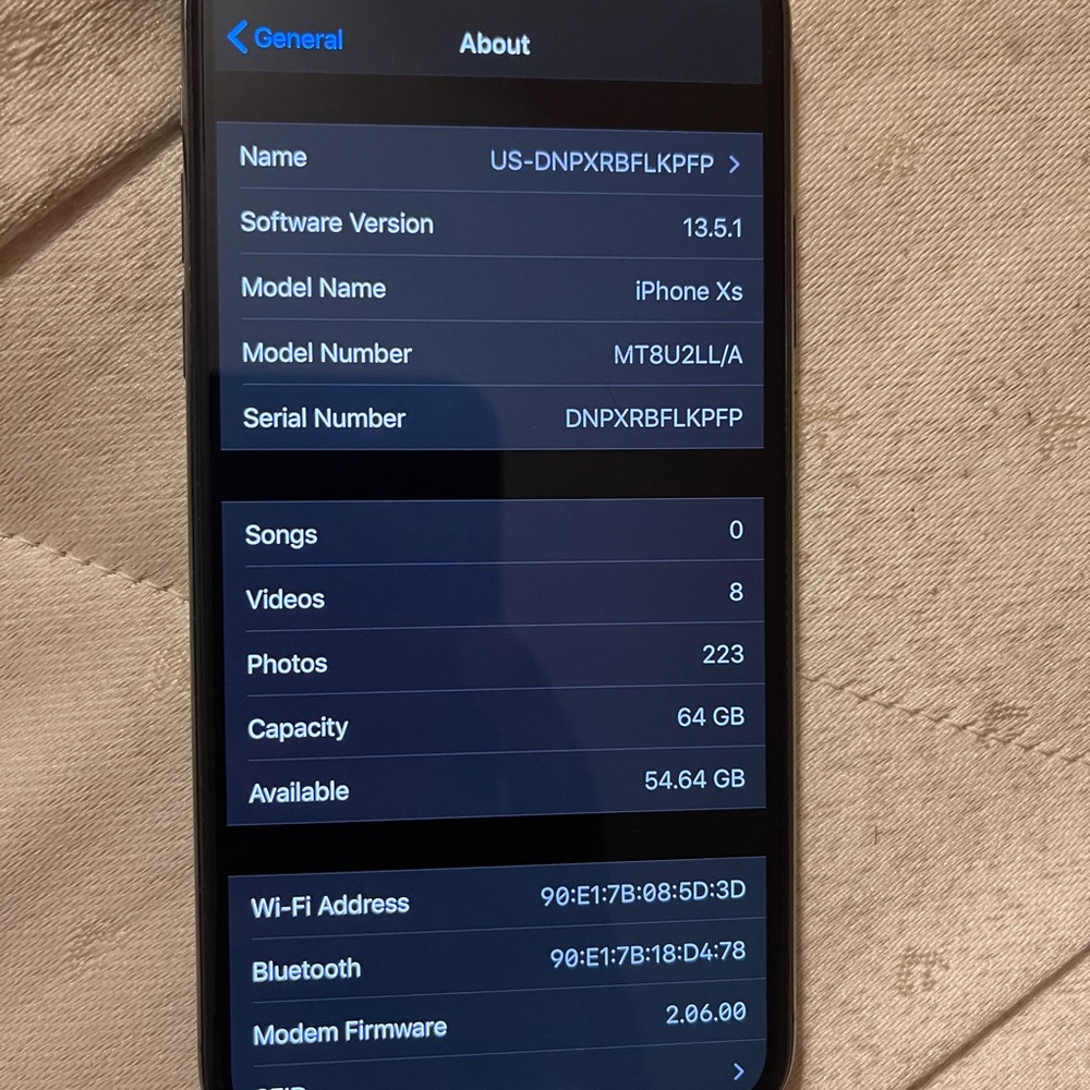 Iphone Xs Unlocked 64 Gb View 3